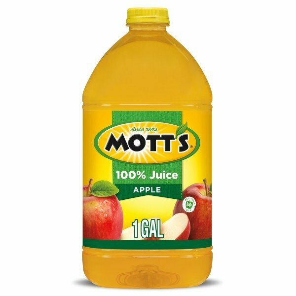 Motts Mott's 100% Apple Juice 1 gal. Plastic Jug, PK4 10002385